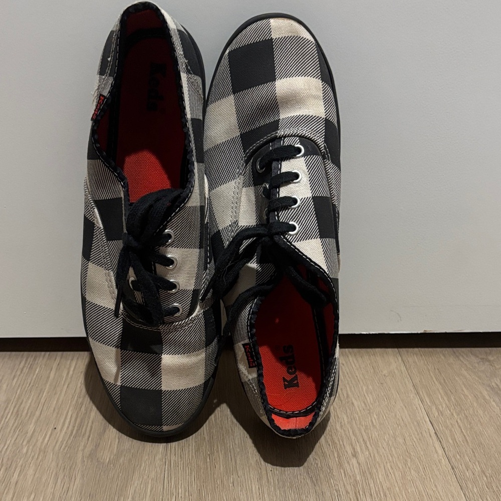 Keds Black and White Checkered Sneakers